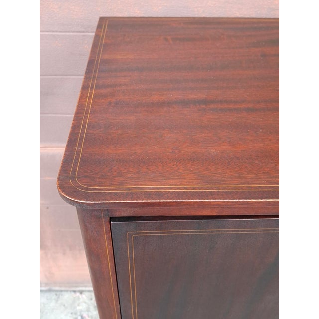 Payne Furniture Mahogany Inlaid Sheet Music Cabinet, Circa 1890s For Sale In Washington DC - Image 6 of 12