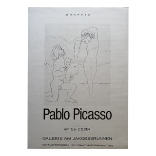 Galerie Am Jakobsbrunnen Poster in the style of Pablo Picasso, Germany, 1984 For Sale