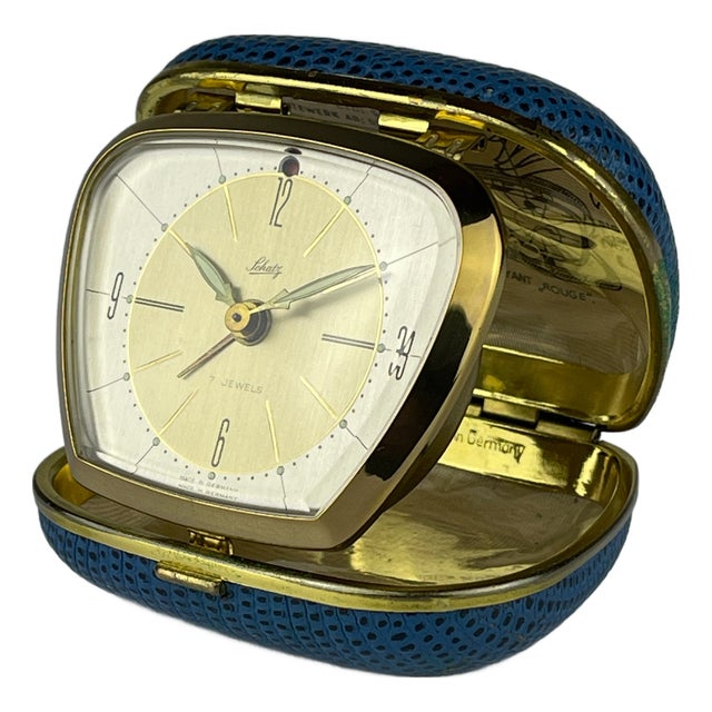 Vintage Travel Alarm Clock by Schatz, Germany, 1970s For Sale