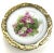 1940s Antique Roses Desert Plate Gold Rimmed For Sale - Image 5 of 10