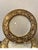 A set of 12 early 20th century black and gold border service dinner plates. Elegant broad border in a hard to find black...