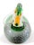 Realism 1980s Large Art Glass Duck Sculpture Green Gray Black Attributed to Murano Formia For Sale - Image 3 of 14