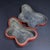 Paint Vintage Chinese Carved Cinnabar Lacquer Box – Butterfly Form With Plum Blossom Motif For Sale - Image 7 of 10