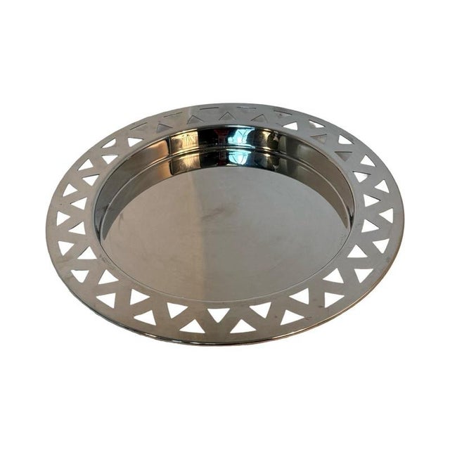 Deep Serving Tray in Stainless Steel and Glass by Stefano Giovannoni & Guido Venturini for Alessi For Sale - Image 5 of 9