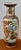Vintage Chinese Satsuma Style Porcelain Vase Large Geisha Floral Motif 23" For Sale - Image 9 of 18