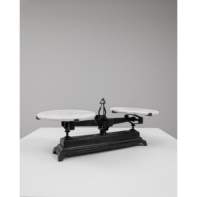 19th Century French Iron & Marble Scale For Sale - Image 18 of 18