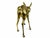 Mid 20th Century Mid 20th Century Standing Large Heavy Brass Bambi Fawn Deer Sculptures For Sale - Image 5 of 12