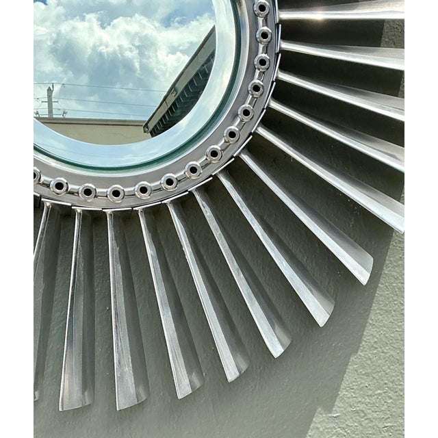 Metal Vintage Industrial Rolls Royce “Spey” Mirror For Sale - Image 7 of 18