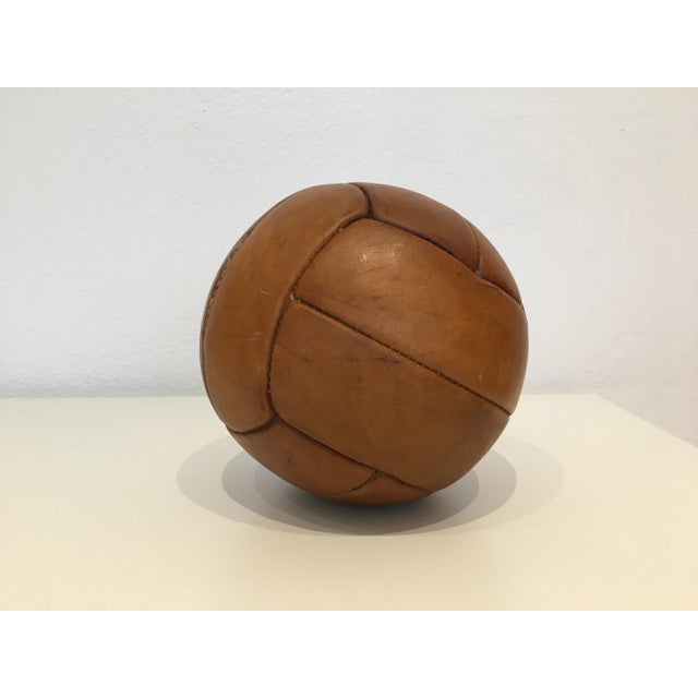 Animal Skin Vintage Leather 1kg Medicine Ball For Sale - Image 7 of 8
