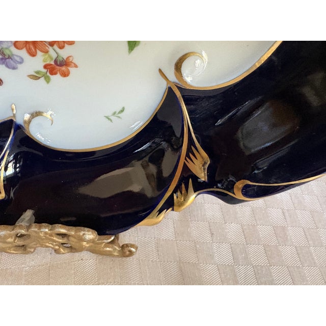 Mid 20th Century Mid 20th Century Hand Painted German Serving Bowl For Sale - Image 5 of 10