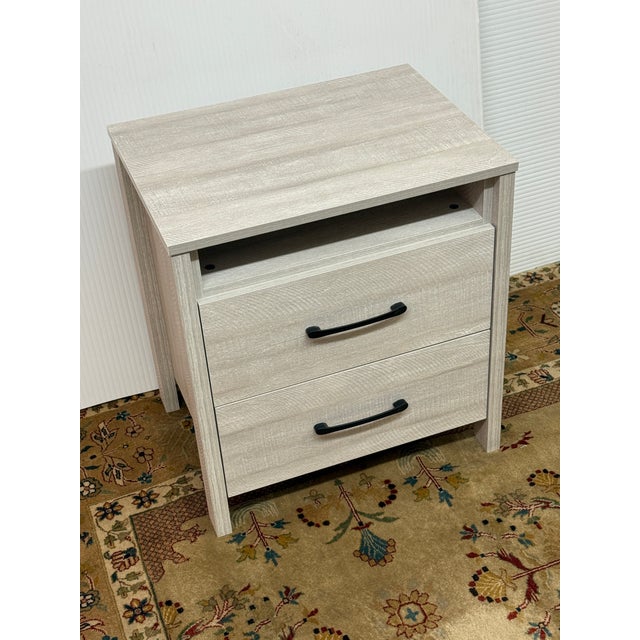 Galano Modern Nightstand, Dusty Gray Oak For Sale In San Francisco - Image 6 of 12