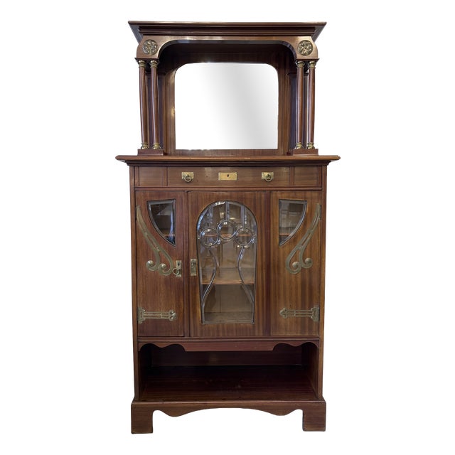 Art Nouveau Display Cabinet attributed to Julius Groschkus, Berlin, Germany, 1900s For Sale