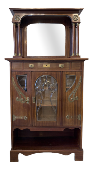 Art Nouveau Display Cabinet attributed to Julius Groschkus, Berlin, Germany, 1900s
