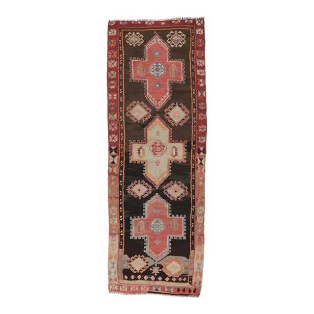 Mid 20th Century Vintage Turkish Kilim Rug For Sale