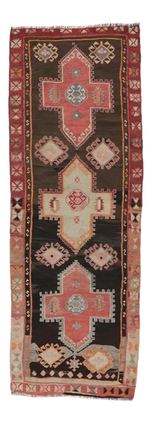 Mid 20th Century Vintage Turkish Kilim Rug