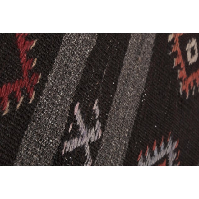 Vintage Goat Hair Turkish Flat Weave Kilim 7'5'' X 10'8'' For Sale In Philadelphia - Image 6 of 13