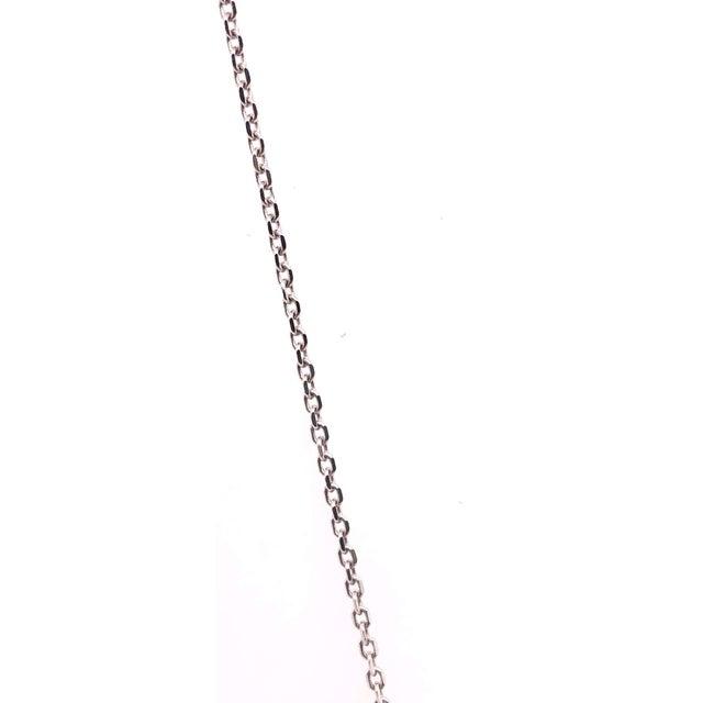Modern 14 Karat Gold Cable Necklace With Ruby and Diamond Soldered Pendant 0.10 TDW For Sale - Image 3 of 9