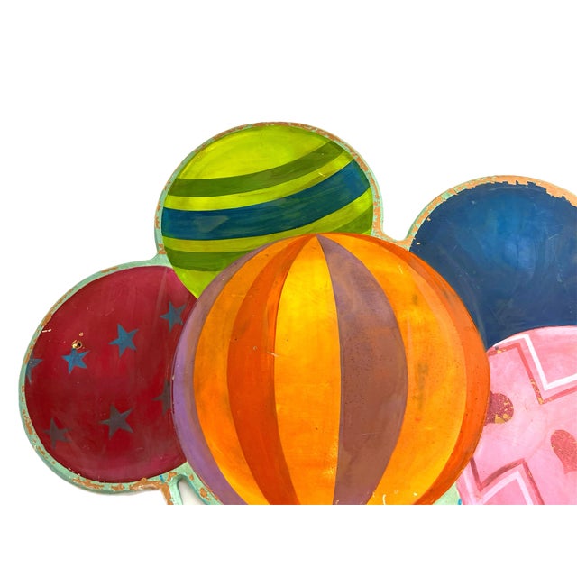 1920’s French Whimsical Monumental Balloon Wall Hangings - a Pair For Sale In Charleston - Image 6 of 11