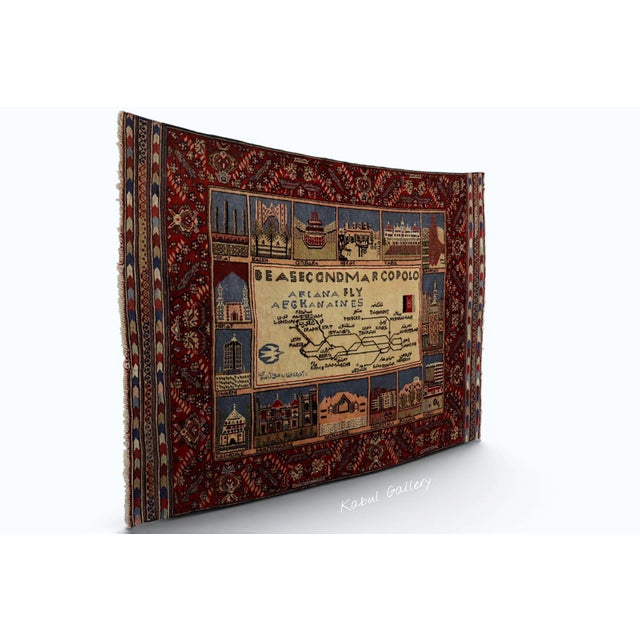 Vintage Afghan Hand-Knotted Turkmen Wool Rug, 1950s For Sale - Image 12 of 18