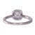 Contemporary 18k White Gold Diamond Engagement Ring, Size 7 For Sale - Image 3 of 5