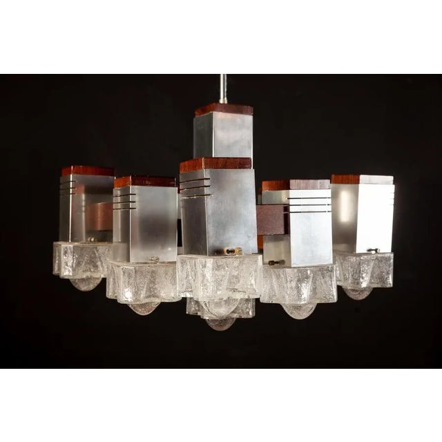 Cubic Chandelier by Gaetano Sciolari, 1970s For Sale - Image 12 of 15