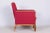 French Art Deco Red Chair in Beech, 1930s For Sale - Image 4 of 9