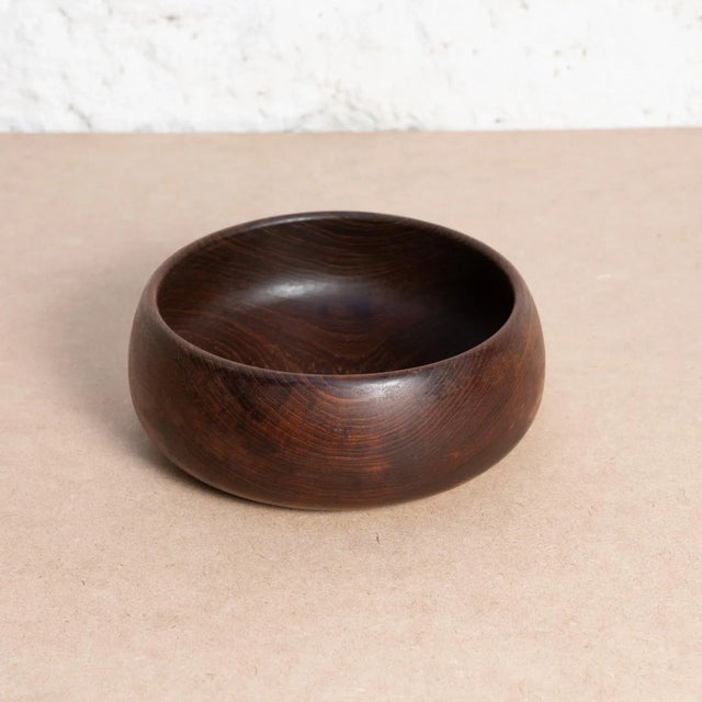 Bowl in Teak Wood, 1960 For Sale - Image 3 of 10