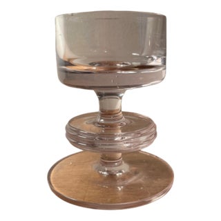 Vintage Sheringham Disc Candleholder in Glass from Wedgewood For Sale