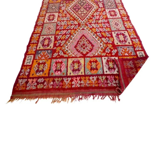 Moroccan 1980s Vintage Moroccan Boujad Rug For Sale - Image 3 of 4
