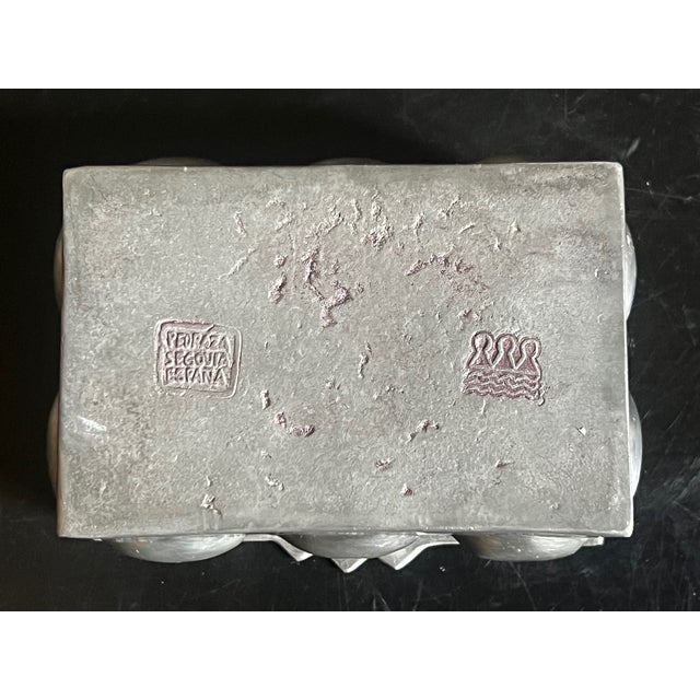 Pedraza Segovia Spanish Wrought Pewter Box, C. 1970's For Sale In San Francisco - Image 6 of 8