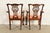Baker Furniture Chippendale Carved Mahogany Armchairs, Pair For Sale - Image 12 of 14