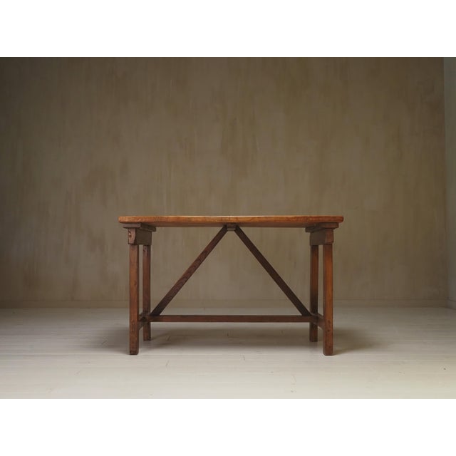 Vintage Italian Wooden Worktable For Sale - Image 6 of 16