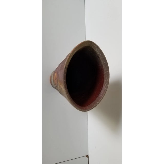 Mid-Century Rustic Texture Art Pottery Vase For Sale In Miami - Image 6 of 9