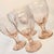 Late 20th Century Vintage Icy Pink Goblets- Set of Four For Sale - Image 5 of 9