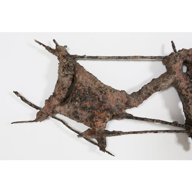 Metal Mid-Century Wall Sculpture by Pia Manu, Belgium 1960s For Sale - Image 7 of 11