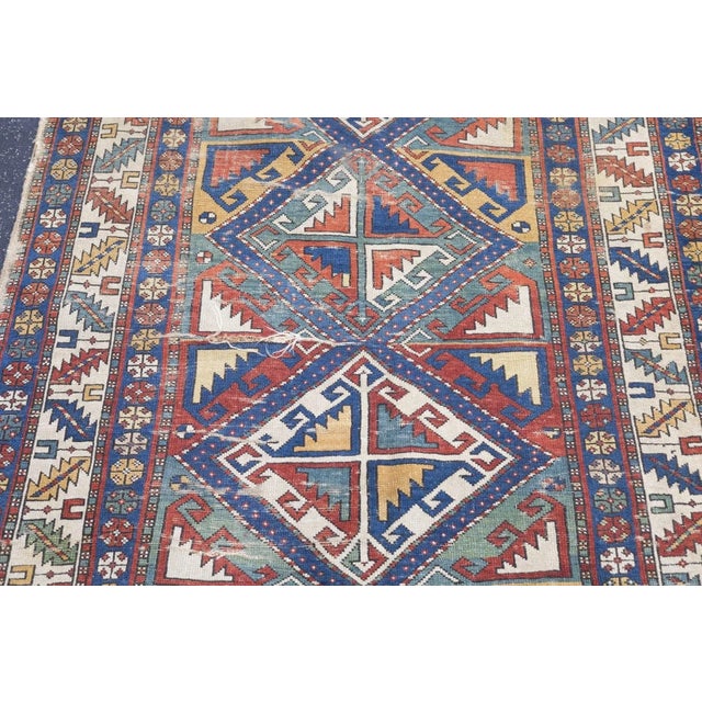 Antique Shirvan Rug 3'7'' x 6'8'' For Sale - Image 4 of 12