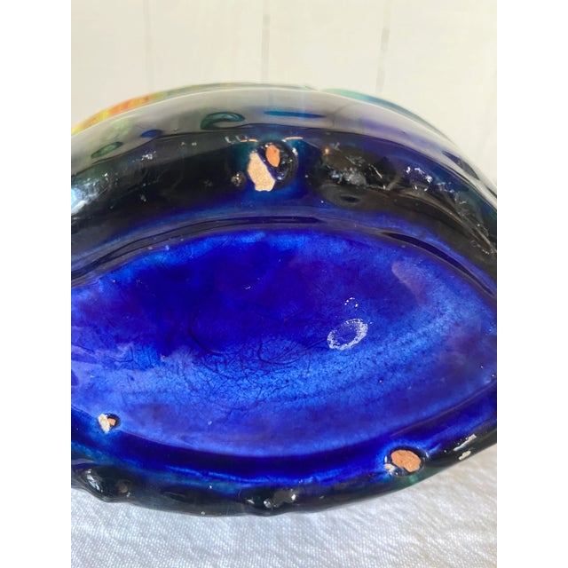 Ceramic Vintage Oaxacan Dripware Swan Art Pottery Pitcher For Sale - Image 7 of 12