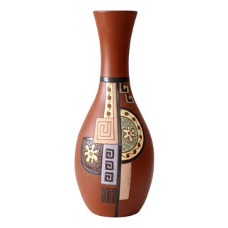 Vintage Gom Viet Pottery Vase For Sale