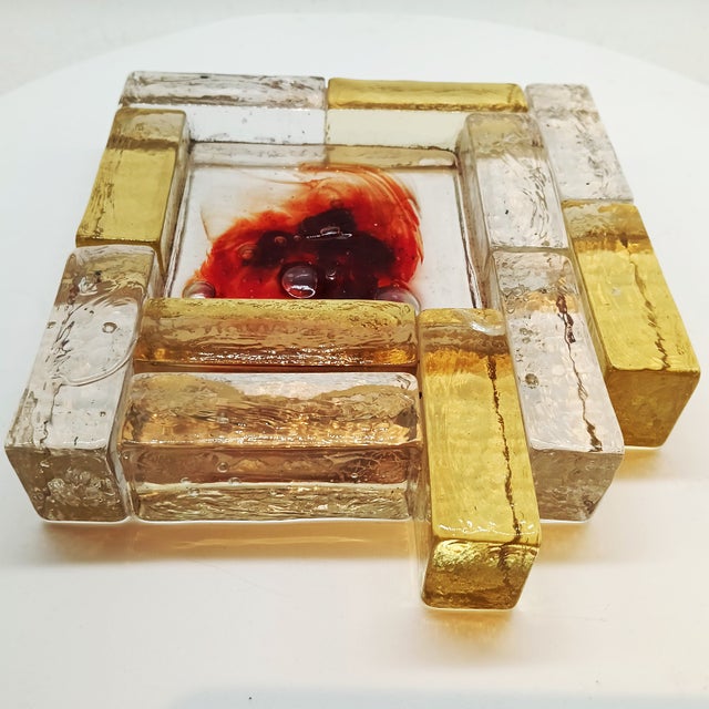 Large Vintage Ashtray in Hand Blown Artistic Murano Glass by Toni Zuccheri, 1950s For Sale - Image 3 of 14