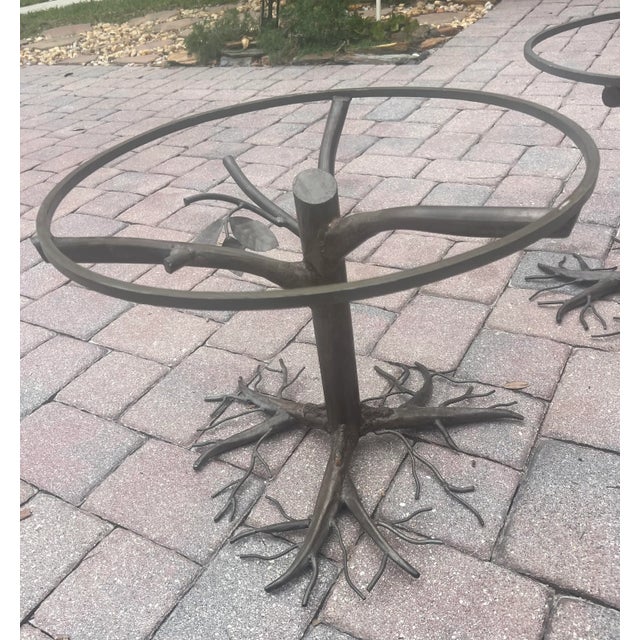 Metal Mid-Century Italian Brutalist Coffee Tables in Tree Shape in the Manor of Salvino Marsura, 1960s For Sale - Image 7 of 11