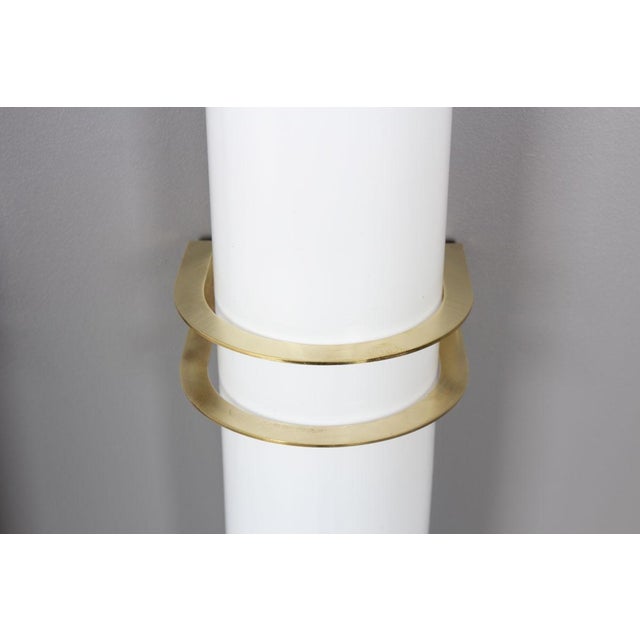 Wall Lights in Brass and Opaline from Zonca, 1950s, Set of 5 For Sale - Image 6 of 11