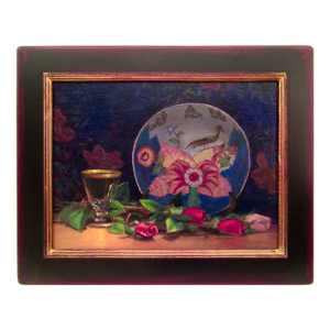 Douglas Paul Morgan Iris Plate C. 2000 Painting