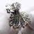 1980s Vintage Italian Handmade Genuine Silver & Salt Dough Flower Bouquet Dollhouse Miniature For Sale - Image 5 of 12