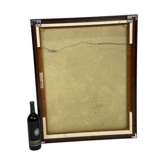 Mid 20th Century Mid-Century Modern Abstract Oil Painting, C. 1950s–60s For Sale - Image 5 of 12