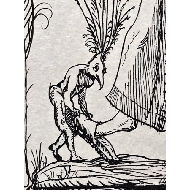 Salvador Dali, Pope Jules II from Les Songes Drôlatiques de Pantagruel, Original Large Lithograph, 1973 For Sale - Image 4 of 10