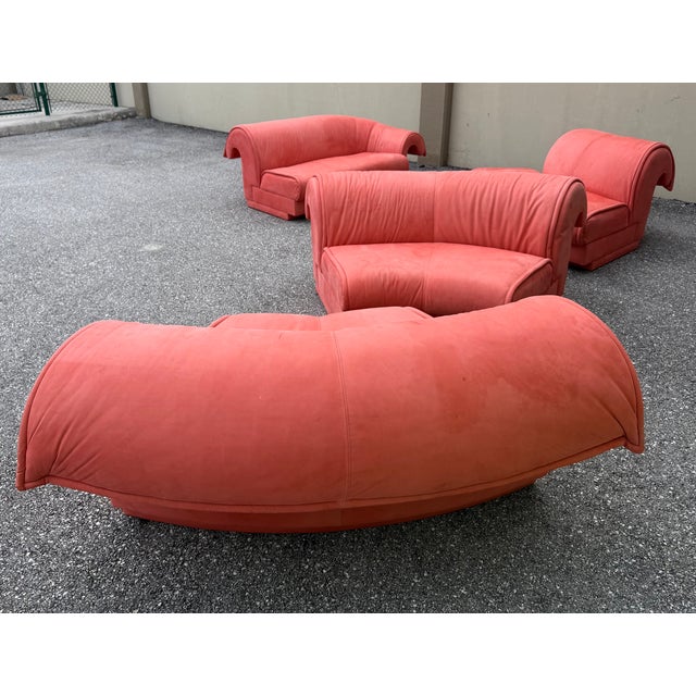 M.F. Harty 1950s Sulptural Mid-Century Modern Curved Sectional Sofa in the Manor of v. Kagan For Sale - Image 4 of 17