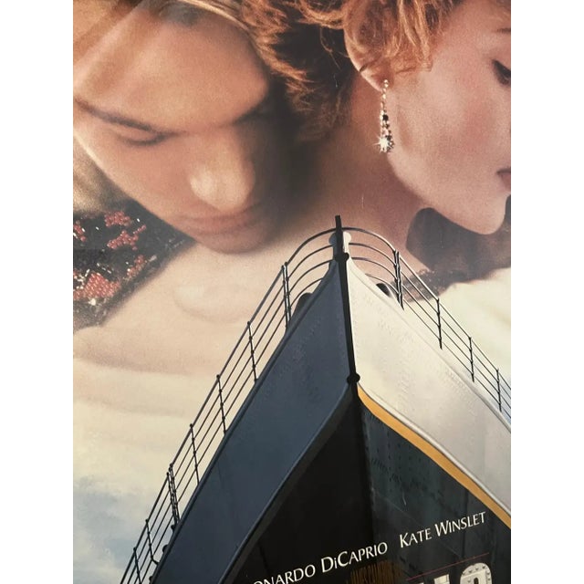 Modern Titanic 1997 Original Movie Poster, Leonardo DiCaprio Kate Winslet, Framed 1997 For Sale - Image 3 of 14