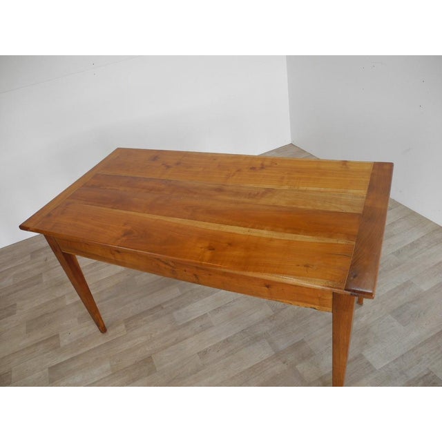 Antique Biedermeier Empire Table in Cherrywood, 1800s For Sale - Image 3 of 18