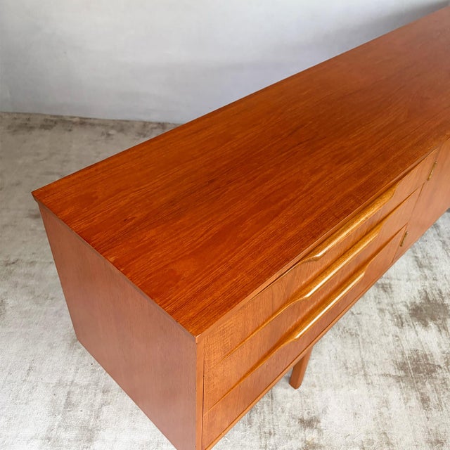British Teak Sideboard with Sculpted Handles, 1960s For Sale - Image 14 of 16