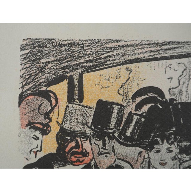 Kees Van Dongen (1877-1968) (after) Top hat and frock coat Color lithograph Signed in the plate On vellum 34.5 x 26.5 cm...